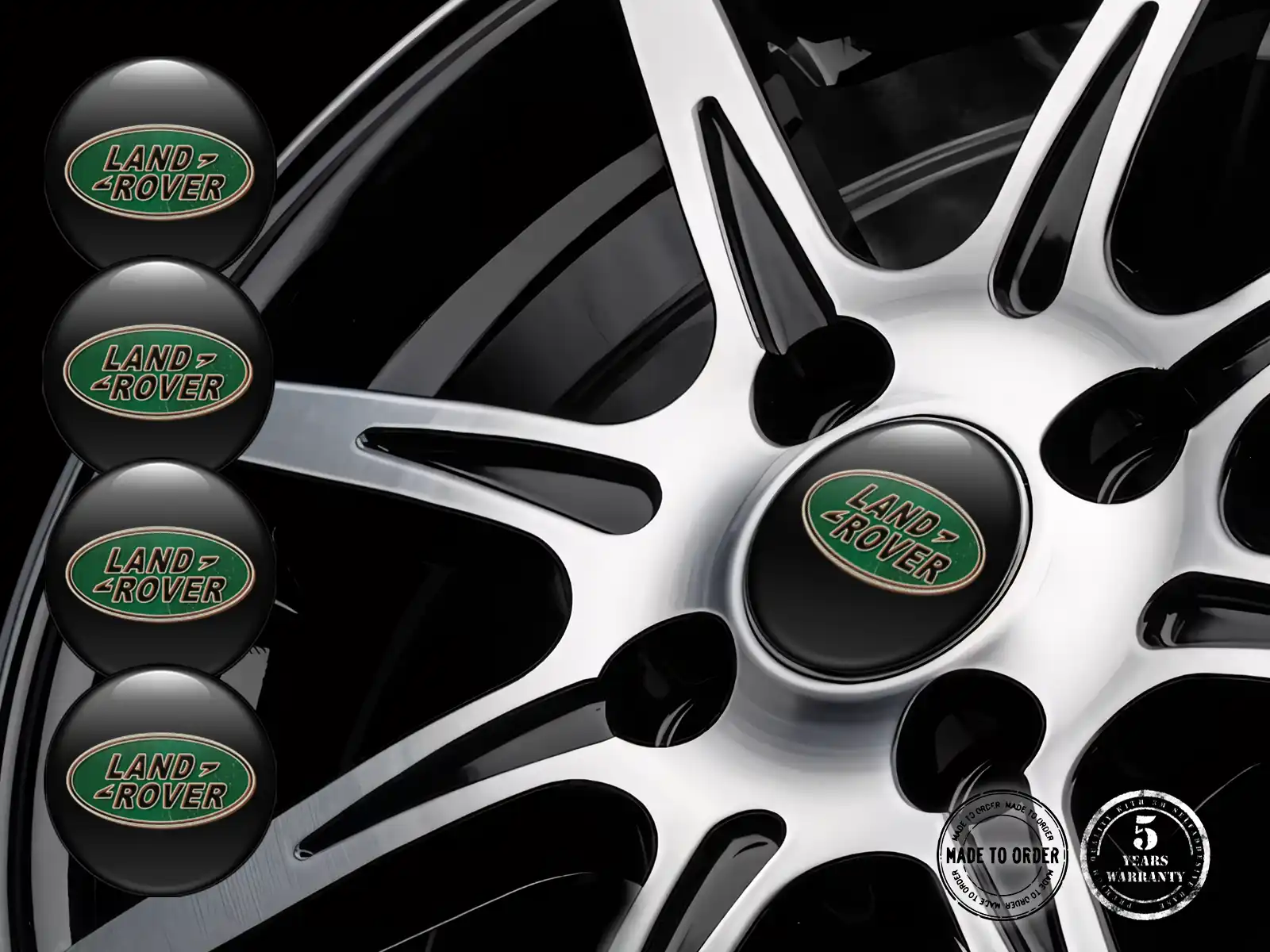 Land Rover Pegatinas Bombadas Edición Calcomanías Estilo de Silicona